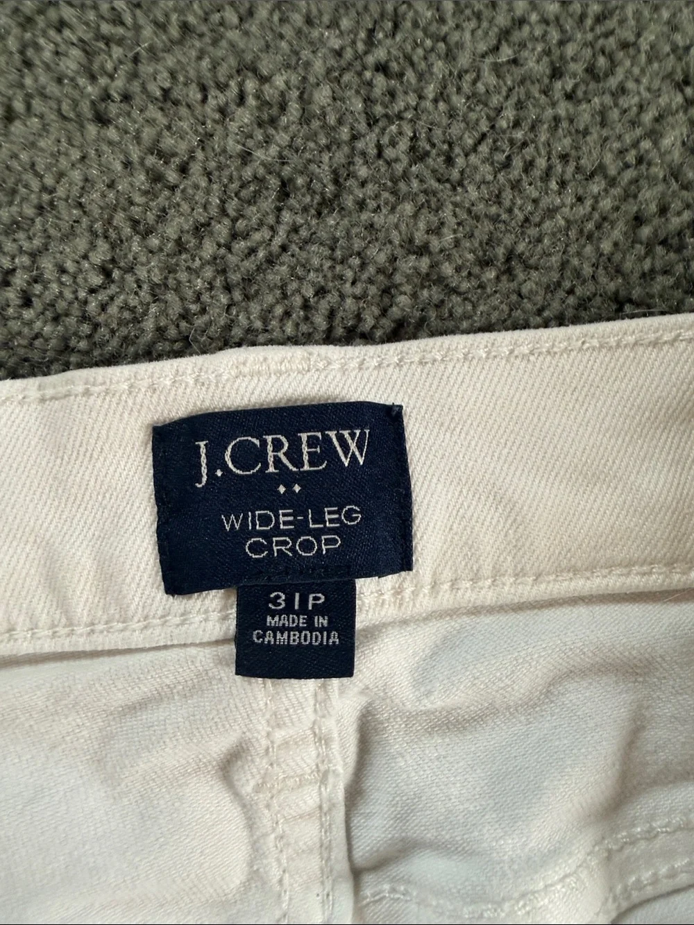 J. Crew Women's White Cropped Ankle Jeans